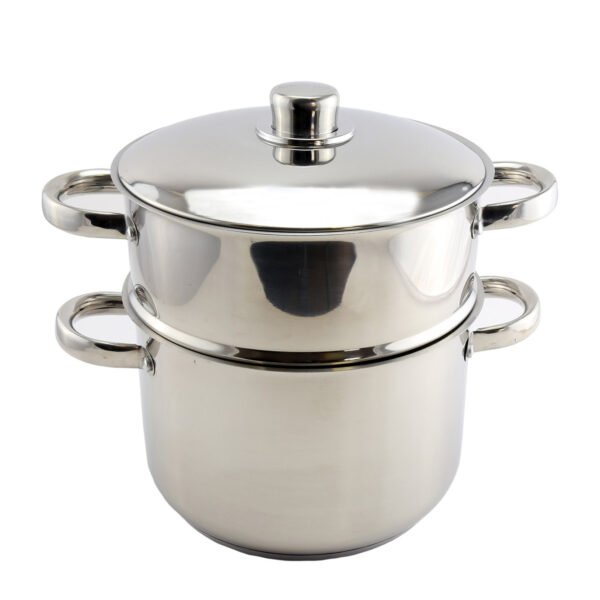 Couscous Pot With Metal Lid - Stainleess Steel - 12L - Royalty Line