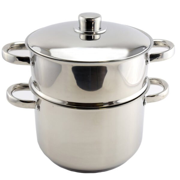 Couscous Pot With Metal Lid - Stainleess Steel - 14L - Royalty Line