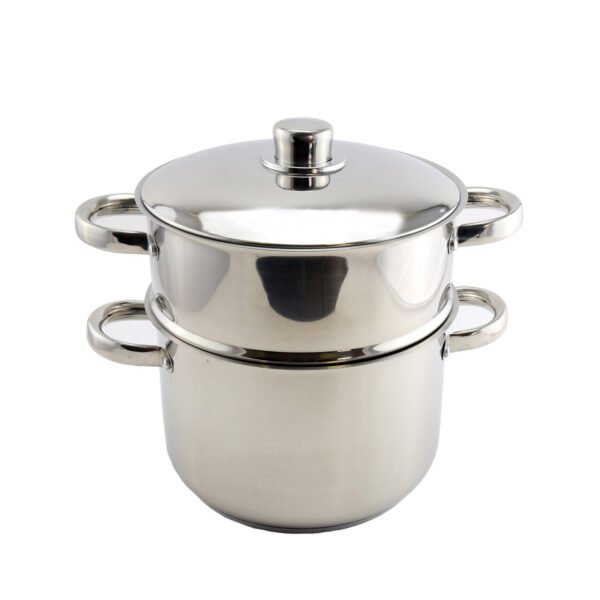 Couscous Pot With Metal Lid - Stainleess Steel - 8L - Royalty Line