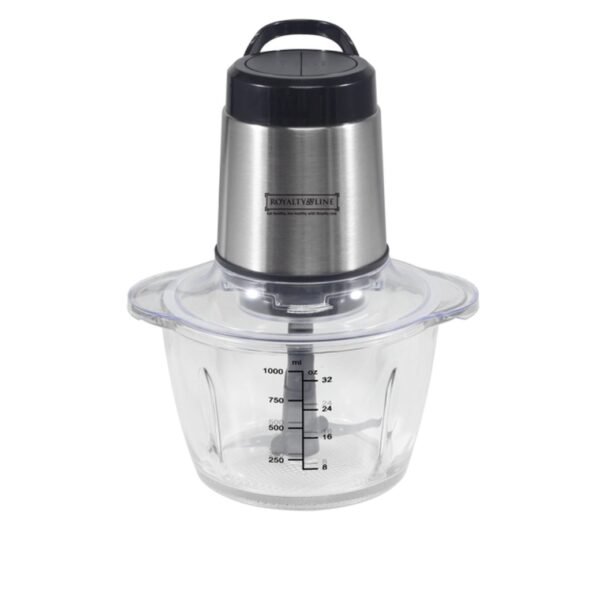 Chopper With Glass Bowl - 1 Liter - 2 Speeds - 300W - Royalty Line