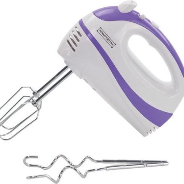Hand Mixer - 300W - Mixer & Beaters & Whisk - Mixers - White / Purple - Royalty Line