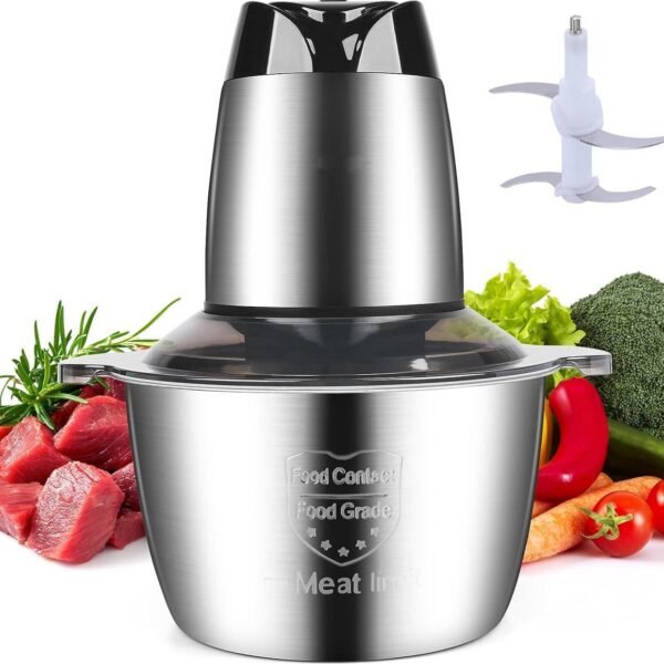 Chopper With Stainless Steel Bowl – 1.8 Liters – 2 Speeds – 300W