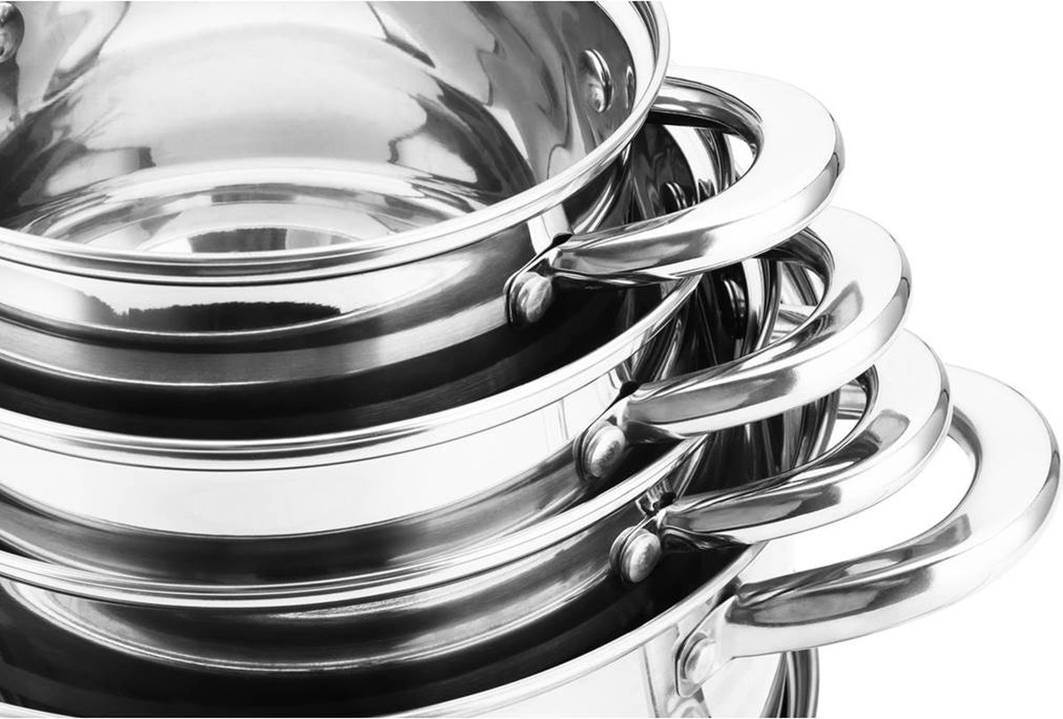 Royalty Line RL-1802: 18 Pieces Stainless Steel Cookware Set w/ Various  Utensils Royalty Line RL-1802 : Wholesale Dropshipping Supplier in Europe