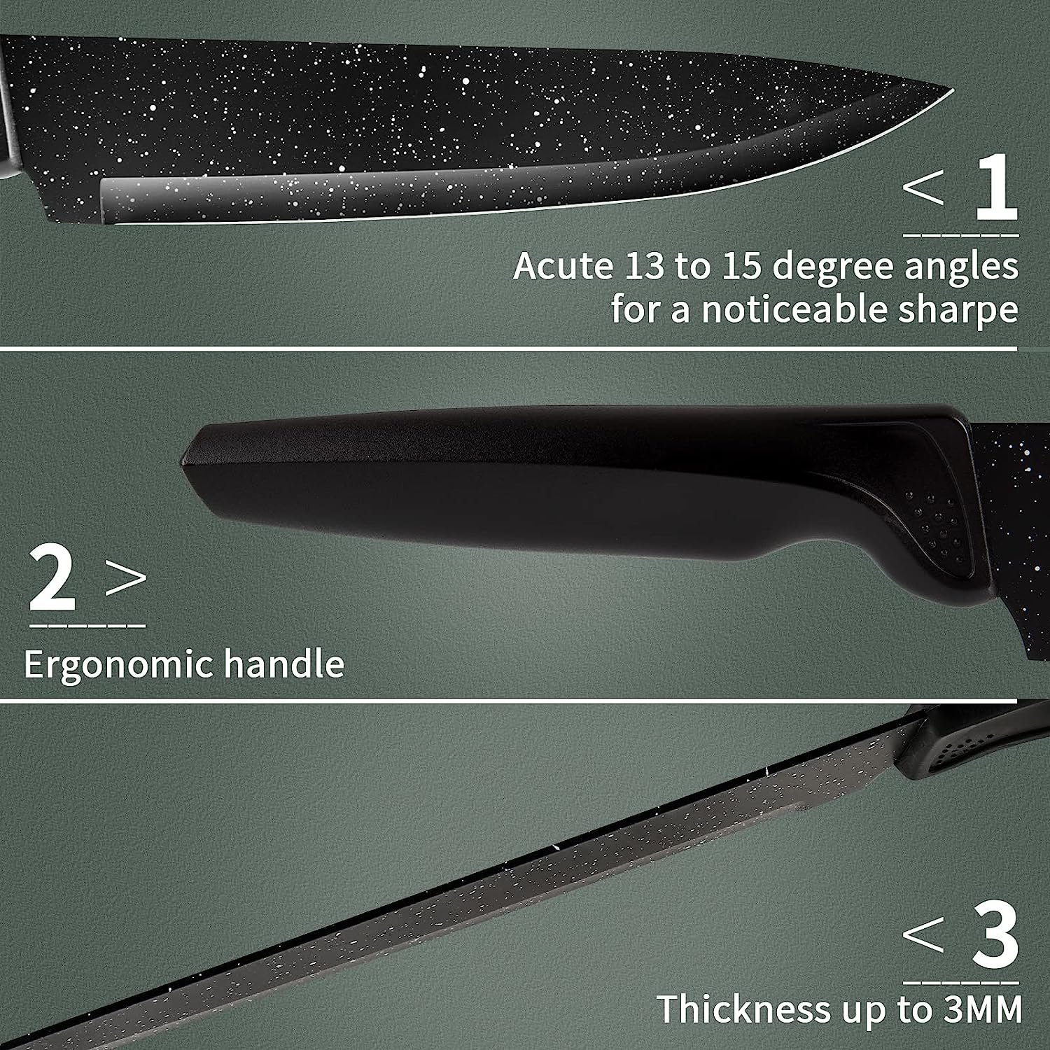 Royalty line 5pcs knife set non-stick coating - Arredamento e Casalinghi In  vendita a Roma